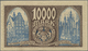 Deutschland - Nebengebiete Deutsches Reich: Danzig 10.000 Mark 1923, Ro.799, Vertikaler Mittelknick - Other & Unclassified