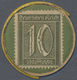 Deutschland - Briefmarkennotgeld: Coblenz, L. Tietz AG, 10 Pf. Ziffer, Gelbe Plastikhülle, MUG Grün, - Autres & Non Classés