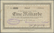 Deutschland - Notgeld - Baden: Haslach, Hartsteinwerke "Vulkan", 1 Mrd. Mark, 18.10.1923, Gedruckter - [11] Local Banknote Issues