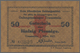 Deutschland - Notgeld - Bayern: Traunstein, Gefangenenlager, 10, 50 Pf. (KN Schwarz), 1.3.1917, Erh. - [11] Local Banknote Issues