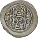Sasaniden: Hormazd IV. 579-590: AR Drachme, 4,10g, Mzst. NYHCh = Ktesiphon, Jahr 7 (= 585 N. Chr.). - Greek