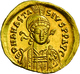 Anastasius I. (491 - 518): Gold-Solidus (492-507), Konstantinopel; 4,26 G, Sommer 1.2, Sear 3, MIBE - Bizantine