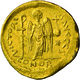 Iustinianus I. (527 - 565): Gold-Solidus (542-565 N. Chr.), Konstantinopel; 4,39 G, Sommer 4.3, Sear - Byzantine