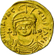 Mauricius Tiberius (582 - 602): Gold-Solidus (583/84-602 N. Chr.), Konstantinopel; 4,21 G, Sommer 7. - Byzantines