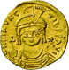 Mauricius Tiberius (582 - 602): Gold-Solidus (583/84-602 N. Chr.), Konstantinopel; 4,21 G, Sommer 7. - Byzantine