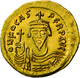 Phocas (602 - 610): Gold-Solidus, (ca. 603 N. Chr.) Konstantinopel; 4,45 G, Sommer 9.3, Sear 616, MI - Byzantines