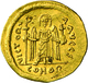 Phocas (602 - 610): Gold-Solidus, (ca. 603 N. Chr.) Konstantinopel; 4,45 G, Sommer 9.3, Sear 616, MI - Byzantine