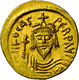 Phocas (602 - 610): Gold-Solidus (607-609 N.Chr.), Konstantinopel; 4,48 G, Sommer 9.8, Sear 620, MIB - Byzantine