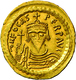 Phocas (602 - 610): Gold-Solidus, (607-609) Konstantinopel; 4,43 G, Sommer 9.8, Sear 620, MIBEC 9, S - Byzantines