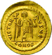 Phocas (602 - 610): Gold-Solidus, (607-609) Konstantinopel; 4,43 G, Sommer 9.8, Sear 620, MIBEC 9, S - Byzantines