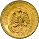 Delcampe - Mexiko - Anlagegold: Lot 7 Goldmünzen: Serie Goldmünzen Mit Folgenden Nominalen: 1 Peso 1865, 2 Peso - Messico