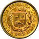 Peru - Anlagegold: Lot 2 Goldmünzen: ½ Libra 1962, KM # 209, Friedberg 74, Stempelglanz / 1 Libra 19 - Pérou