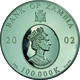 Sambia: 100.000 Kwacha 2002 Proof, HM Elizabeth Queen Mother 1900-1902, 3 Kg 999/1000 Fine Silver, S - Zambie