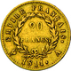 Frankreich - Anlagegold: Napoleon I. 1804-1814: 20 Francs 1811 A, KM # 695.1, Friedberg 511, 6,45 G, - Altri & Non Classificati