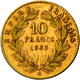 Frankreich - Anlagegold: Napoleon III 1852-1870: Lot 2 Goldmünzen: 10 Francs 1863 A, KM # 800.1, Fri - Altri & Non Classificati