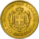 Griechenland - Anlagegold: George I. 1863-1913: 20 Drachmen 1884 A, KM# 56, Friedberg 18, 6,45 G, 90 - Grecia