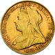 Großbritannien - Anlagegold: Victoria 1837-1901: Lot 2 Goldmünzen: ½ Sovereign 1895 KM# 784, Friedbe - Altri & Non Classificati