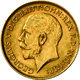 Großbritannien - Anlagegold: Lot 2 Goldmünzen: Georg V. 1910-1936: ½ Sovereign 1912, KM # 819, Fried - Other & Unclassified