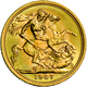 Großbritannien - Anlagegold: Elisabeth II. (seit 1952): Lot 2 Goldmünzen: Sovereign 1966 + 1967, Gew - Autres & Non Classés