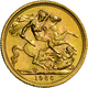 Großbritannien - Anlagegold: Elisabeth II. (seit 1952): Lot 2 Goldmünzen: Sovereign 1966 + 1967, Gew - Autres & Non Classés