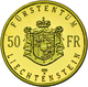 Liechtenstein - Anlagegold: Hans Adam II. Seit 1990: Set 50 Franken 1990; Gold 900/1000; 10 G; HMZ 2 - Liechtenstein