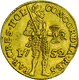 Niederlande: Vereinigte Provinzen 1581-1795. Provinz Holland: 1 Dukat 1752. Stehender Ritter Mit Ges - Collections