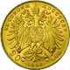 Österreich - Anlagegold: Franz Josef I. 1848-1916: 20 Kronen 1915 (NP) 6,78 G, 900/1000. Vorzüglich - Austria