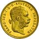 Delcampe - Österreich - Anlagegold: Franz Joseph I. 1848-1916: Lot 5 Goldmünzen: 4 Fl/10 Fr 1892, Schön; 8 Fl/2 - Austria