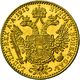 Delcampe - Österreich - Anlagegold: Franz Joseph I. 1848-1916: Lot 5 Goldmünzen: 4 Fl/10 Fr 1892, Schön; 8 Fl/2 - Autriche