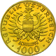 Österreich - Anlagegold: 1000 Schilling 1976, Babenberger, KM # 2933, Friedberg 909. 13,5 G, 900/100 - Autriche
