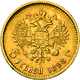 Russland - Anlagegold: Nicholas II. 1894-1917: 5 Rubel 1898 (AG - Avraam Hutseus), KM Y# 62, Friedbe - Russia