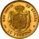 Spanien - Anlagegold: Alfonso XII. 1874-1885: Lot 2 Goldmünzen: 10 Pesetas 1878 (NP 1961 RRR !!!), K - Other & Unclassified