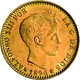 Spanien - Anlagegold: Lot 2 Goldmünzen: Alfonso XIII. 1886-1931: 20 Pesetas 1896 (NP 1962), KM # 709 - Autres & Non Classés