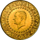 Türkei - Anlagegold: Lot 5 Goldmünzen Mit Präsident Kemal Atatürk - De Luxe Ausführung: 25 Kurus 196 - Turchia