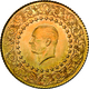 Türkei - Anlagegold: Lot 5 Goldmünzen Mit Präsident Kemal Atatürk - De Luxe Ausführung: 25 Kurus 196 - Turkey