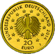 Deutschland - Anlagegold: 20 Euro 2014, Kastanie, Gold 999,9, 3,89 G, Jaeger 589, In Originalkapsel - Germany