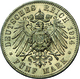 Preußen: Wilhelm II. 1888-1918: Lot 2 Münzen: 3 Mark 1914 A, Büste In Uniform, Jaeger 113, Vorzüglic - Taler & Doppeltaler