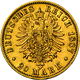 Preußen: Wilhelm I. 1861-1888: Lot 2 Goldmünzen: 10 Mark 1875 A, Jaeger 245, Einhieb Sonst Schön / 2 - Gold Coins