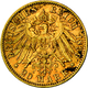 Preußen: Wilhelm II. 1888-1918: Lot 2 Goldmünzen: 10 Mark 1906 A, Jaeger 251, Korrosionsspuren Sonst - Gold Coins