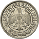 Weimarer Republik: 50 Reichspfennig 1931 G, Jaeger 324, AKS 2018, No. 40, Auflage: 60.000 Exemplare, - Other & Unclassified