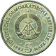 DDR: 5 Mark 1983, Wartburg Bei Eisenach, Jaeger 1586, Auflage Nur 21.000 Ex., Stempelglanz - Altri & Non Classificati