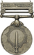 Medaillen Alle Welt: Indien: Militärverdienstmedaille; General Service Medaille "NAGA HILLS"; 36 Mm, - Ohne Zuordnung
