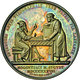 Medaillen Deutschland - Personen: Lot 2 Medaillen: Gutenberg, Johannes Um 1400-1468: Silbermedaille - Other & Unclassified