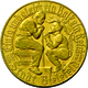 Kolonien Und Nebengebiete: Lot 11 X Not-Goldmark Bielefeld 1923 Aus Vergoldete Bronze, Auch Als Biel - Autres & Non Classés