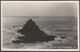 Armed Knight & Longships Lighthouse, Land's End, Cornwall, C.1940 - First & Last House RP Postcard - Land's End