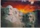 MOUNT RUSHMORE SILHOUETTED AGAINST SUNSET  USED - Mount Rushmore