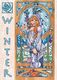 The Four Seasons Risqué Art Nouveau 5 Postcard Set - Modern - Noble Hardesty Artist - Pin-Ups