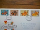 Lot De 4 Lettres Avec Document à L'intérieure "" Beaux Timbres "" - Marcophilie