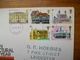 Lot De 4 Lettres Avec Document à L'intérieure "" Beaux Timbres "" - Marcofilie