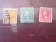 3 Timbres United States Of America USA Amérique Perforés Perforé Perforés Perfin Perfins Stamps Perforated Perforations - Zähnungen (Perfins)